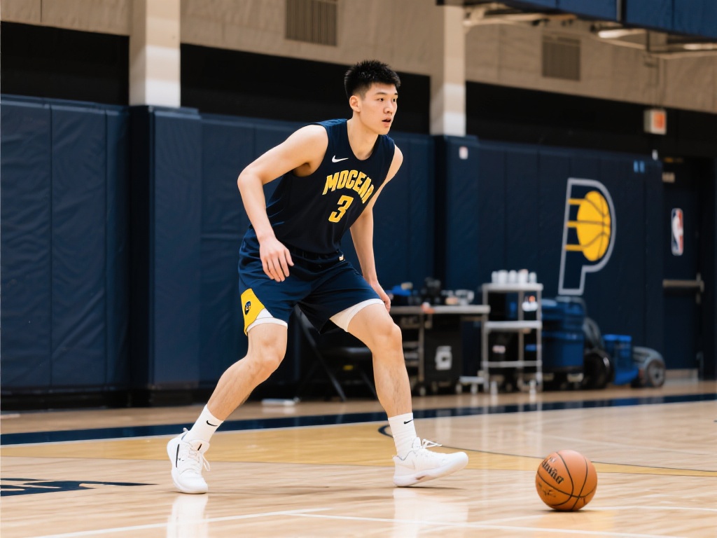 杨瀚森试训步行者 场地封闭避总决赛冲突