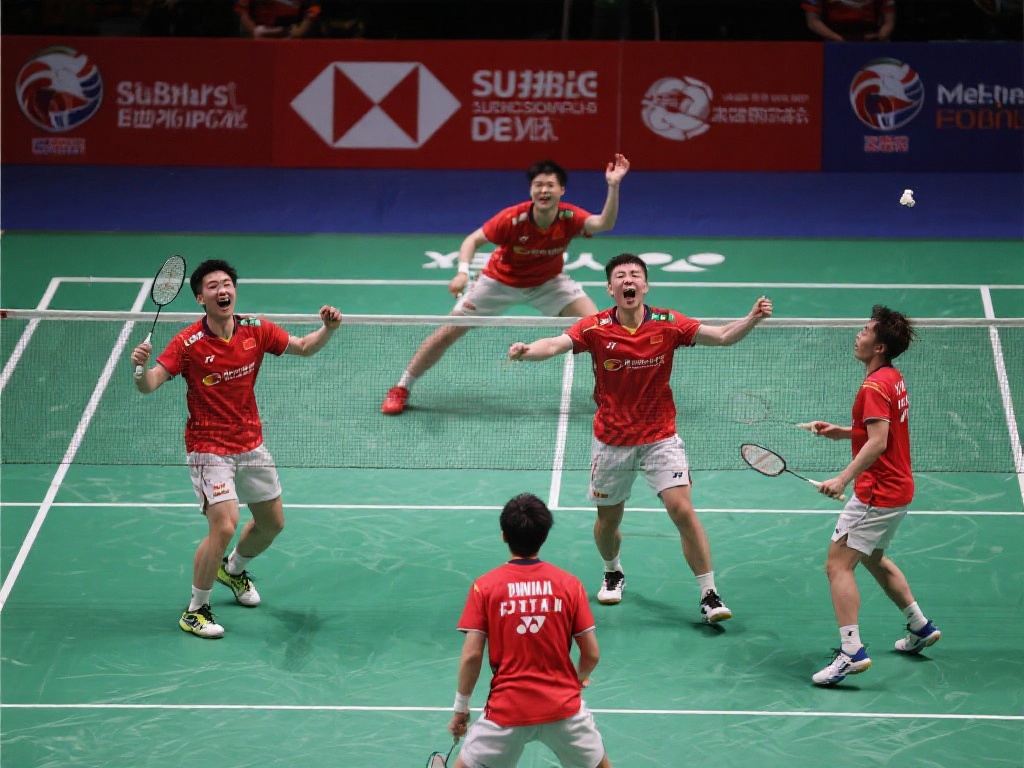 中国队顶住重压完胜日本 强势晋级苏迪曼杯决赛