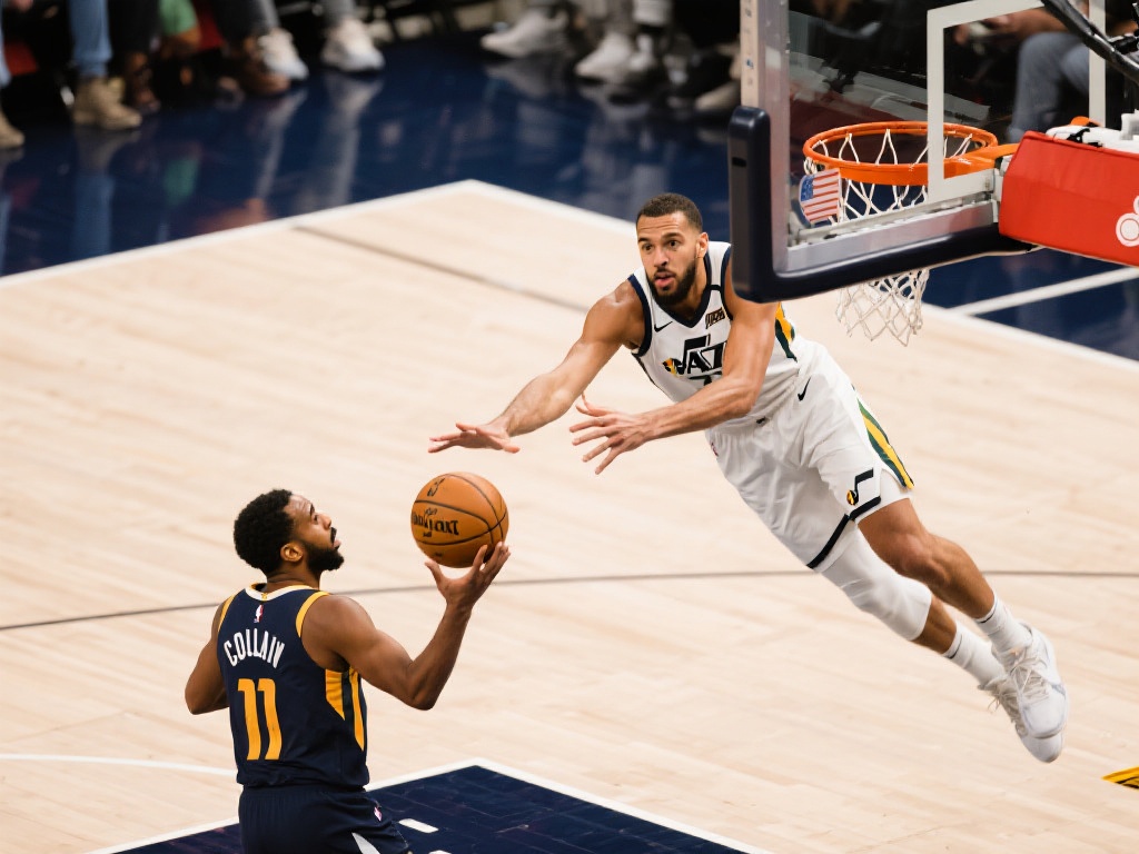 康利妙传击地助攻 戈贝尔腾空飞扣震全场