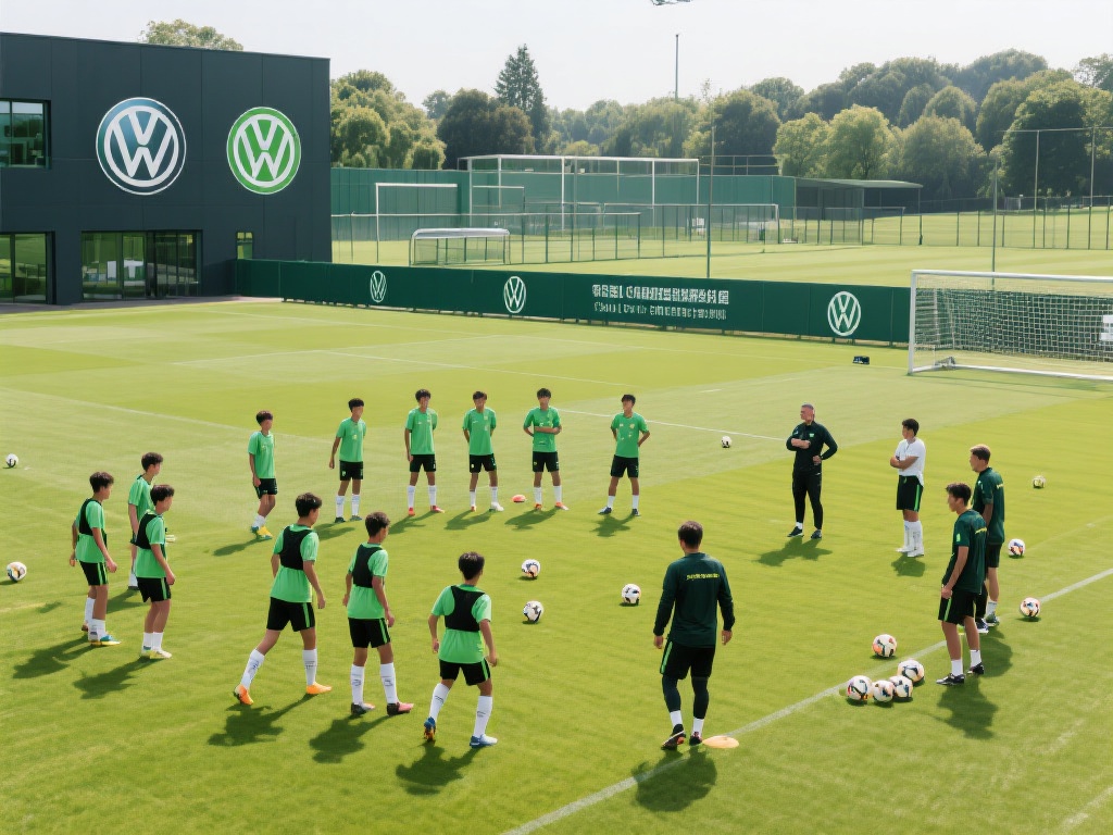 中国U-16亮相狼堡基地 首训后观战德甲赛事